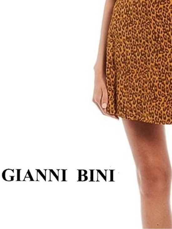 Gianni Bini Dresses & Skirts - NWT $49 GB Leopard Print Double Tie Mini Skirt